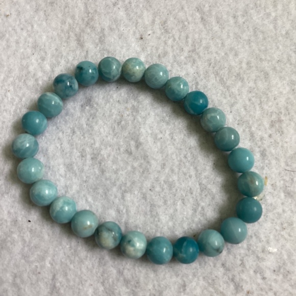 Larimar Jewelry Set: Necklace, Bracelet and Earrings - Picture 10 of 10